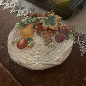 Fitz and Floyd Classics Handcrafted Ceramic Plate